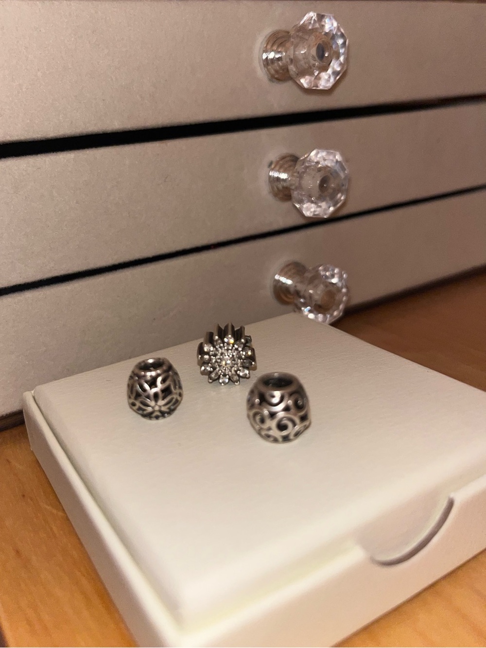 Pandora Sterling Silver Charm Beads - Silver